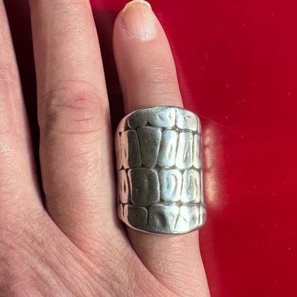 UNO de 50 Large Silver Unisex Ring - Picture 1 of 7